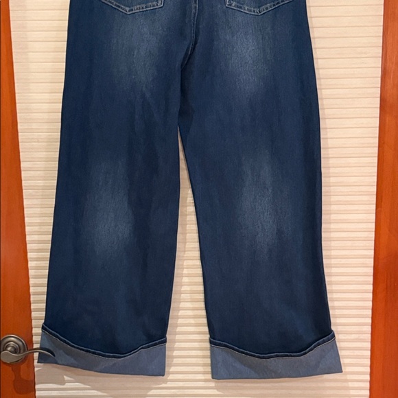 NWT Halara flex denim super soft Women's Blue Wide-Leg Jeans size medium - Picture 11 of 15